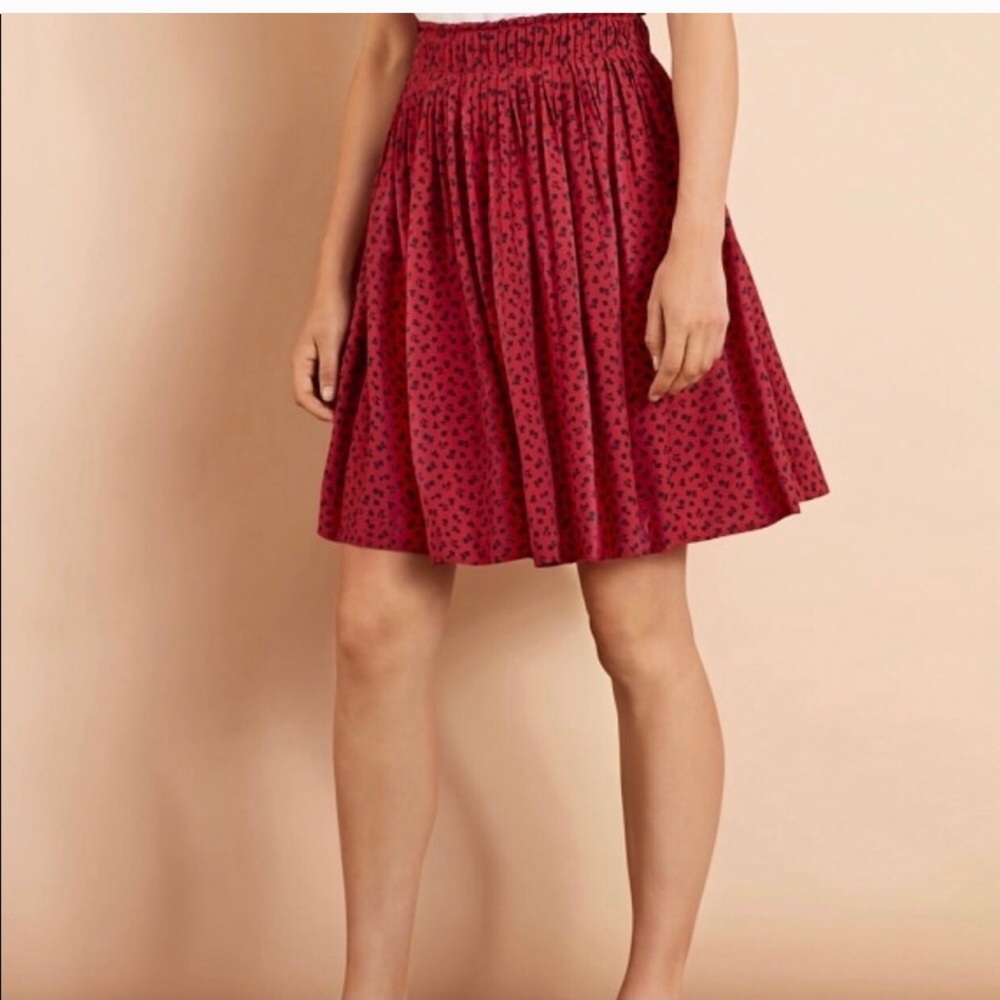 Brooks Brothers Floral Print Dobby Skirt